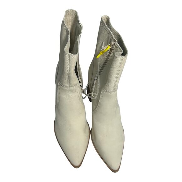 NWOB Gianni Bini Sz 9.5m Darnold Nubuck Block Heel Booties Pointed Toe Leather - Picture 6 of 9